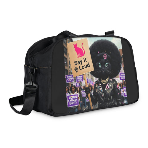 Fitness Handbag - Black Panther Angela Davis Black Power Women's March Design